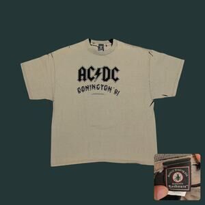 Y2K 2006 ACDC Donington 91 Reverse Overdye T-Shirt XL